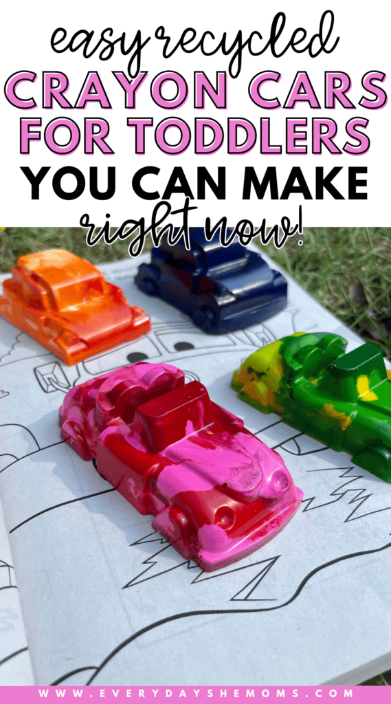 DIY Recycled Crayon Cars Activity for Toddlers | Everyday She Moms
