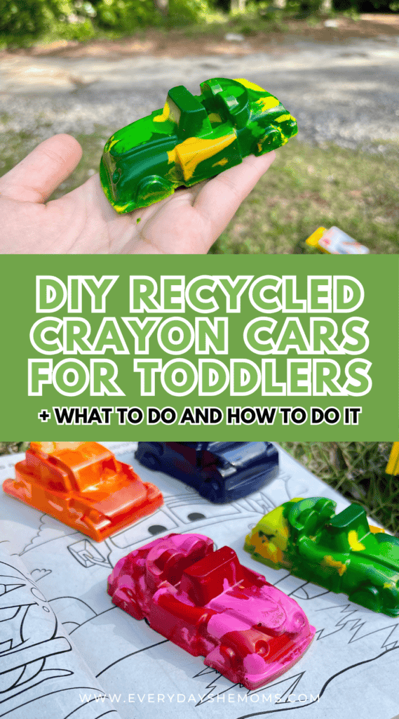 DIY Recycled Crayon Cars Activity for Toddlers | Everyday She Moms