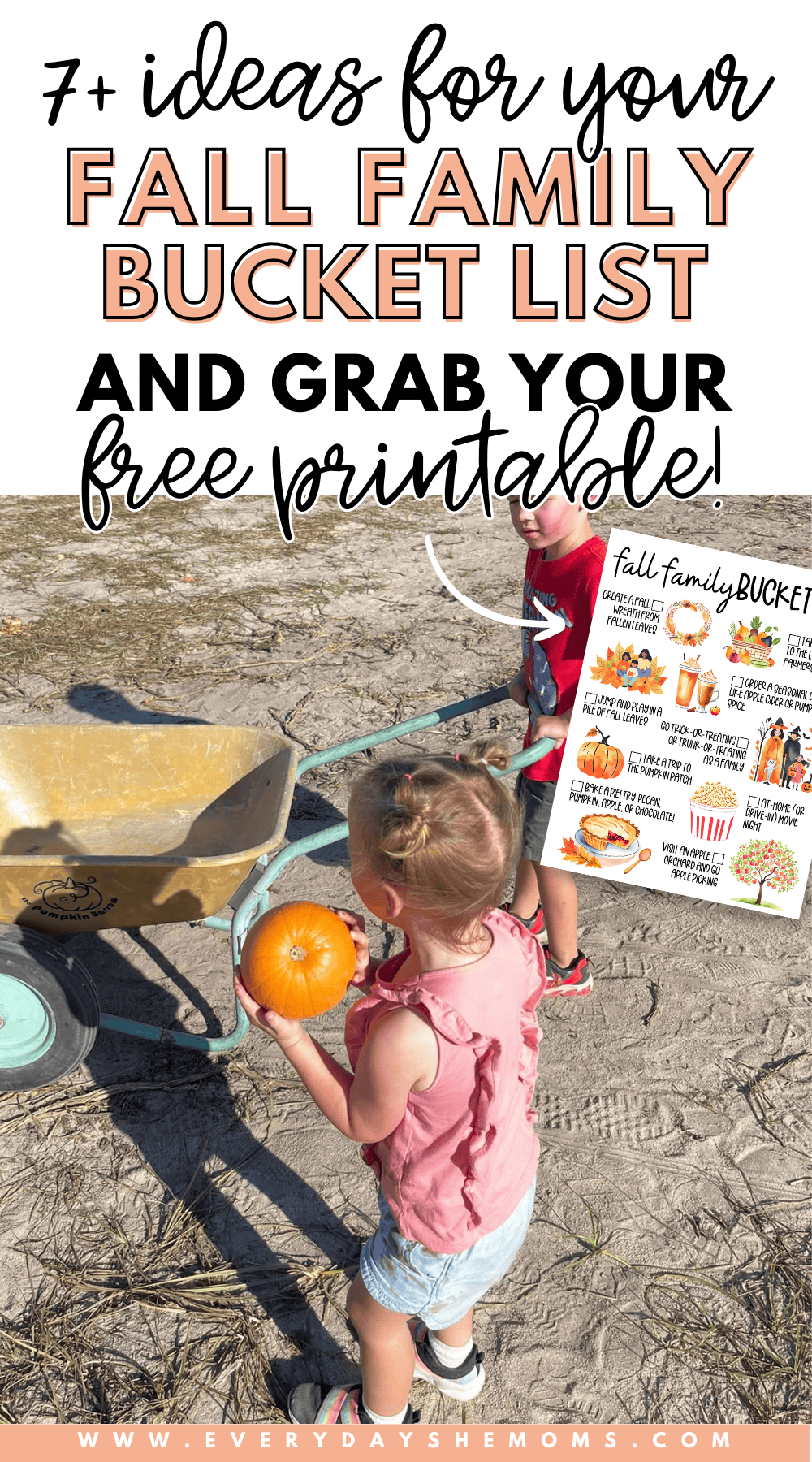 Fun Fall Family Bucket List Ideas + Free Printable - Everyday She Moms