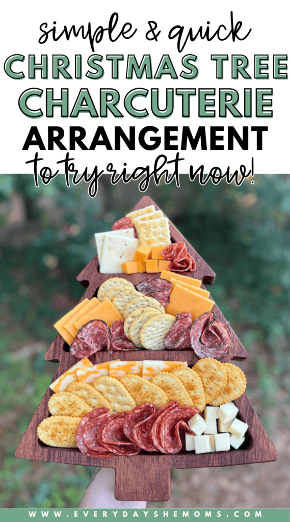 Simple DIY Christmas Tree Charcuterie Arrangement | Everyday She Moms