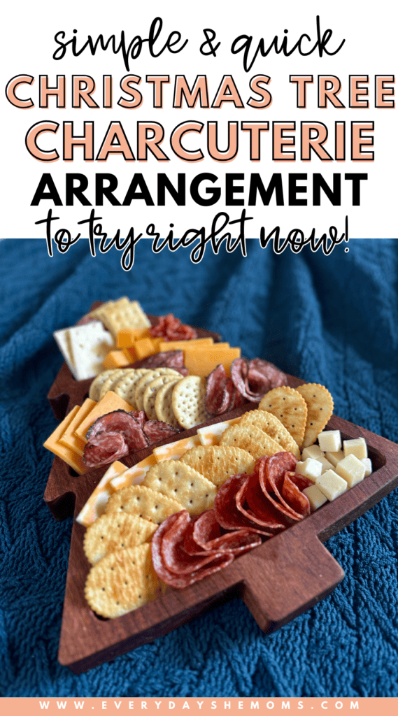 Simple DIY Christmas Tree Charcuterie Arrangement | Everyday She Moms