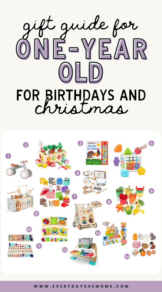 gift guide for one year old for birthdays and chirstmas