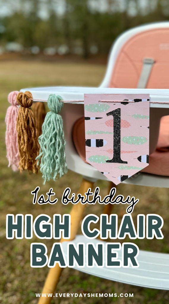 1st birthday high chair banner