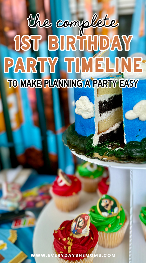 the complete 1st birthday party timeline to make planning a party easy